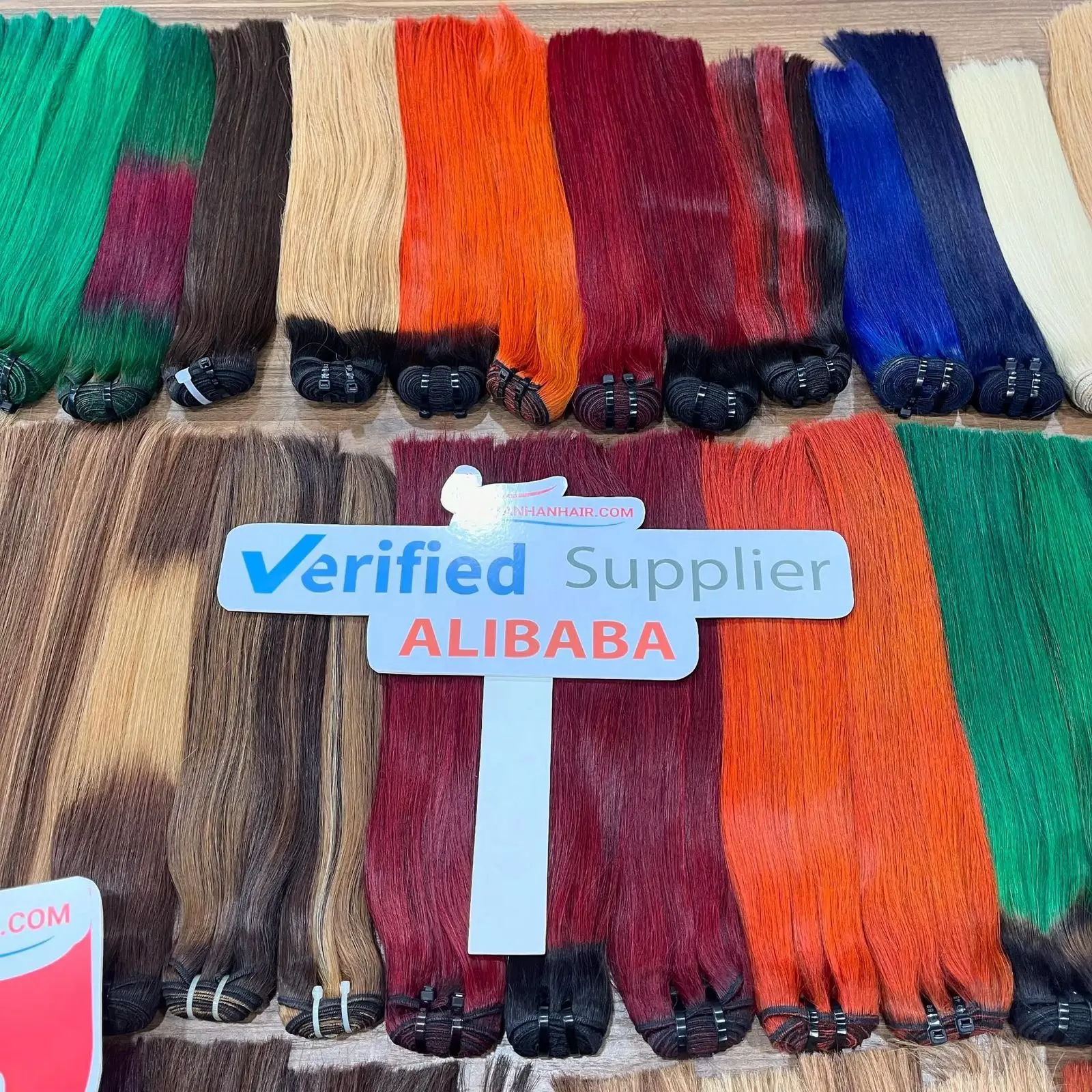 Sale Off At Wholesale Price Bonestraight Bundles Weft Thanh An Supplier Genius Weft Hair Extensions Ready to ship No Shedding