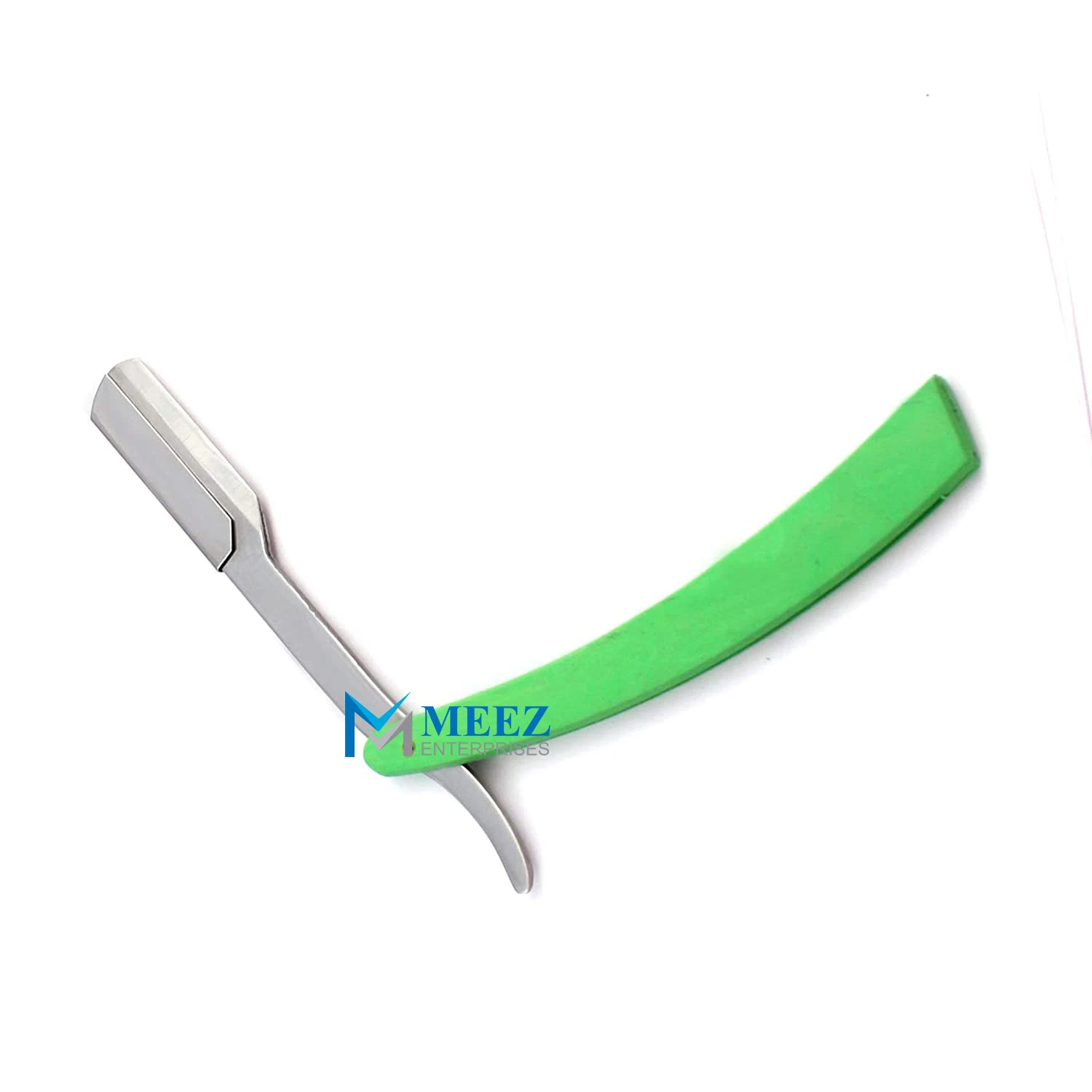 Professional Green Straight Barer Double Edge Stainless Steel Razor Folding Shaving Knife Beauty Tool
