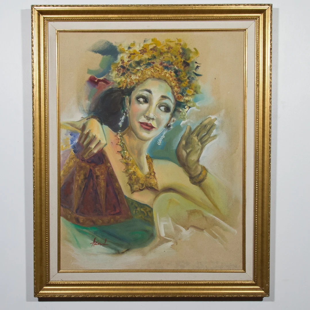 Dancing Art Thai Dance Handmade Oil Painting High Quality Image Wall Art Ancient Painting Oil Painting On Canvas