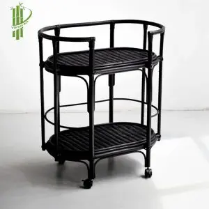 New styles  best selling 2023 Floor standing bookcase rattan book shelf cheap price wholesale from Vietnam