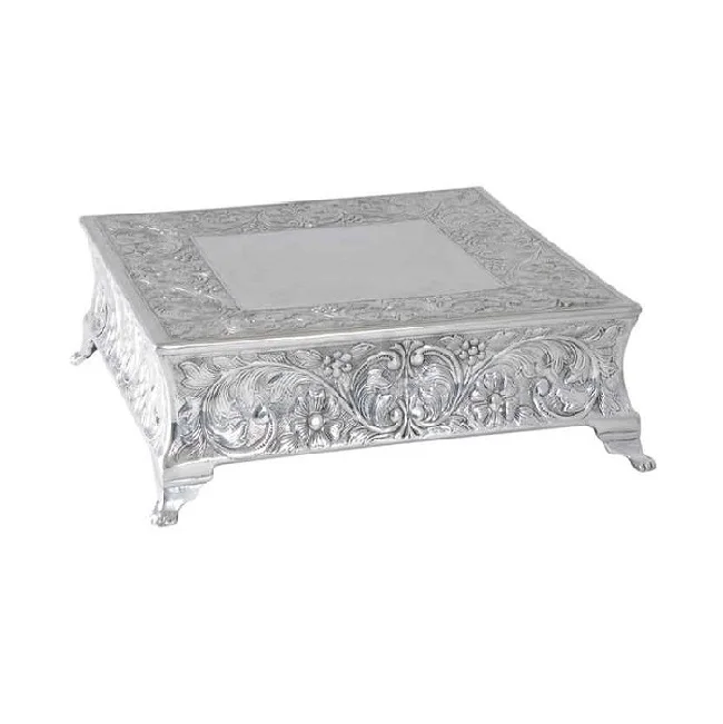 Cupcake Display Round Cake Stand White Metal Made Luxurious Style Cake Dessert Buffet Display Floating Handmade high Finishing