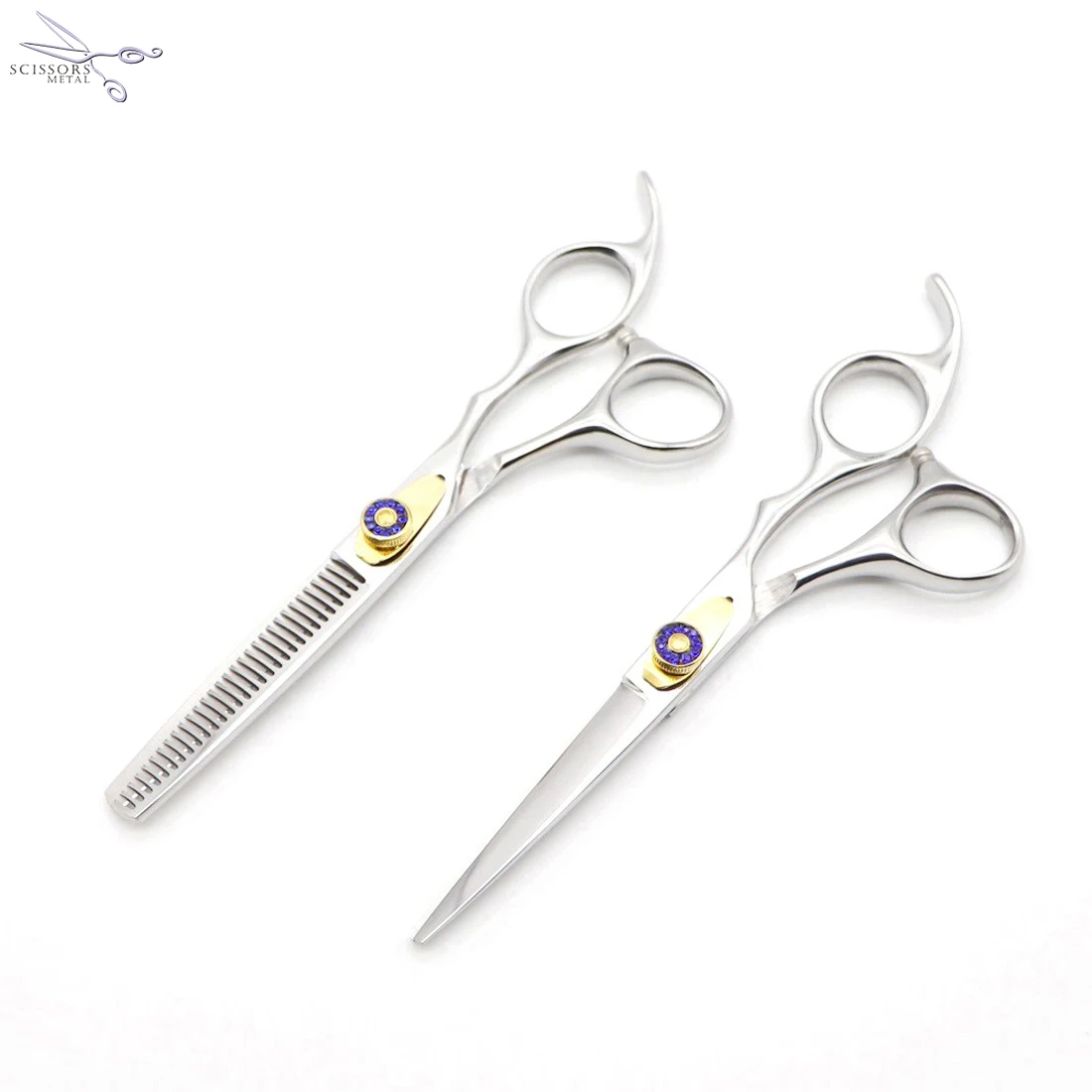 6.5 Mirror polish  Price Hot Sale Professional  Hair Cutting Thinning Scissors Hairdressing Barber Set scissors Metal
