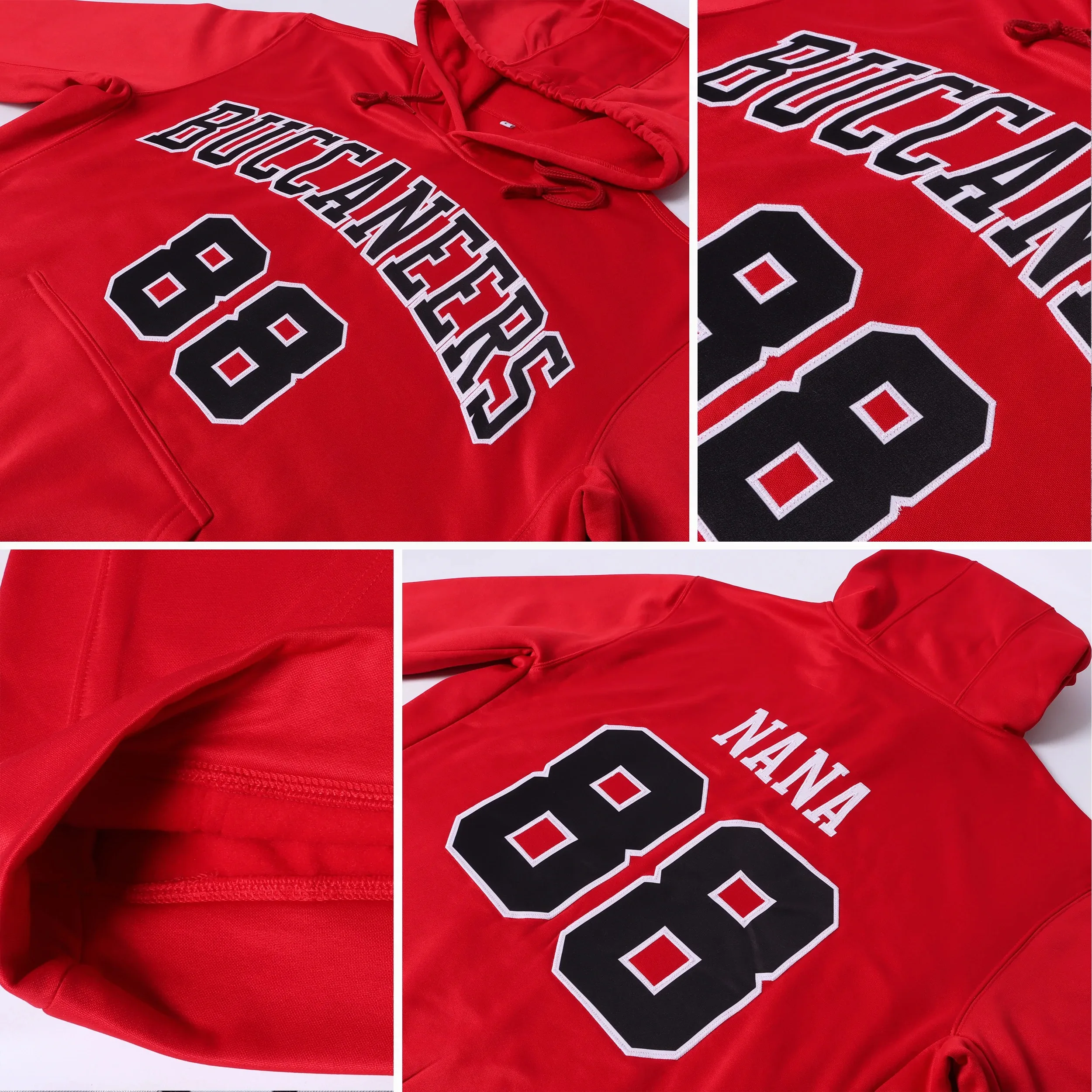 Custom Stitched Navy Gray-Aqua Sports Pullover Sweatshirt Hoodie