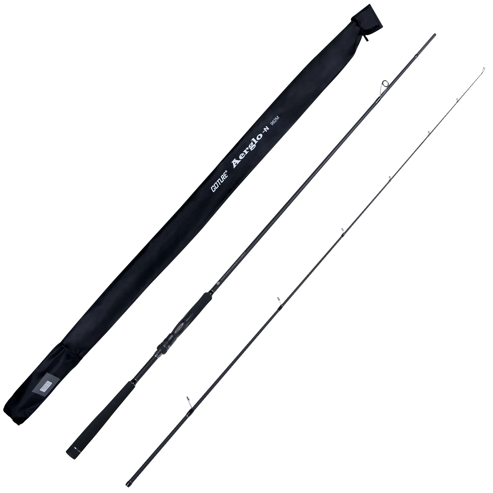 Japan Fuji Guide Ring Fishing Rods 2 Section Carbon Fiber Fishing Spinning Rod