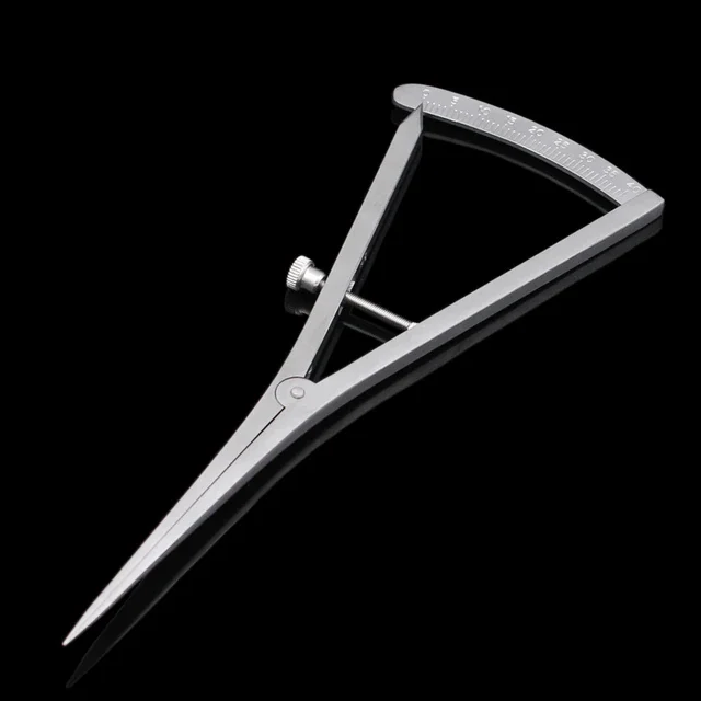 Dental Implant Castroviejo Bone Caliper Dental Surgical Wax Bone Thickness Dental Crown Gauge Calipers Dentist Medical Ruler