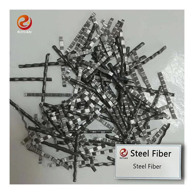 Ruyuan Chemical corrugated steel fiber for concrete construction stainless steel micro fiber
