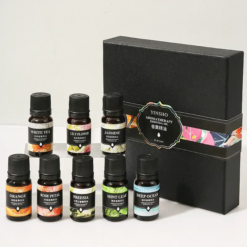 8-Packs Luxury Gift Set for Aromatherapy 10ml Natural Sweet Orange Fragrance Essential Oils for Diffuser Relaxation Calming