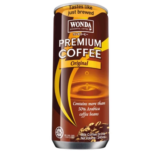 WONDA ORIGINAL PREMIUM COFFEE 240ML [24 x 240ML] ORIGINAL PREMIUM ARABICA COFFEE INSTANT COFFEE WHOLESALER MALAYSIA
