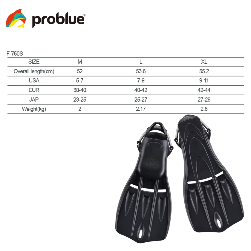 Revolutionary Light Weight Rubber Fin Freediving Water-Sports Equipment Skin Diving For Diver Wholesale