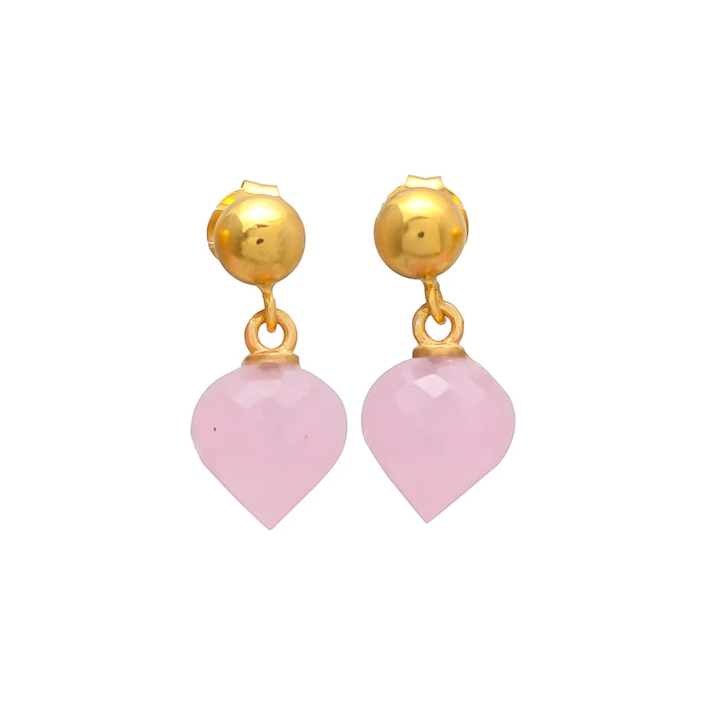 925 Sterling Silver Pink Tourmaline Hydro Dangle Earrings for girls gifts Gold Wedding Earrings