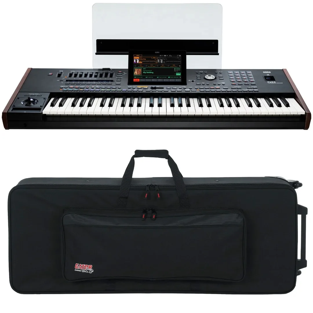 Great _ Offer Korg PA5X 61-клавишный профессиональный аранжировщик комплект с клавиатурой и сумкой для переноски на продажу