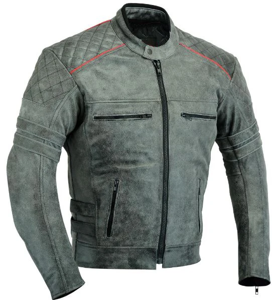100% Cowhide Distressed Plus Waxed Leather Jacket For Auto Racing & Motorcycle Riding Wear Jackets Motorbike OEM Leather Jacket