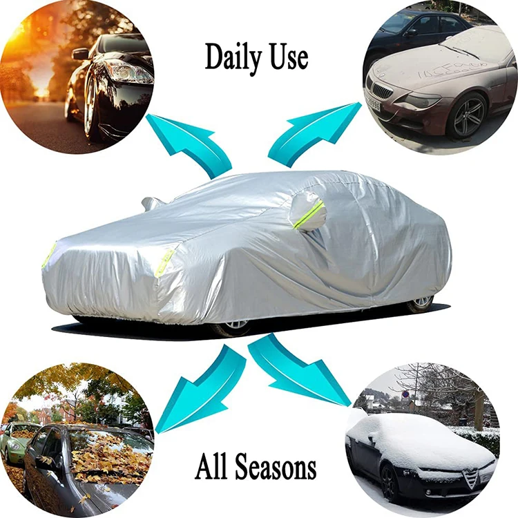 hot	sell	anti	sunlight 190 t polyester taffeta car cover protector exterior accessories car covers