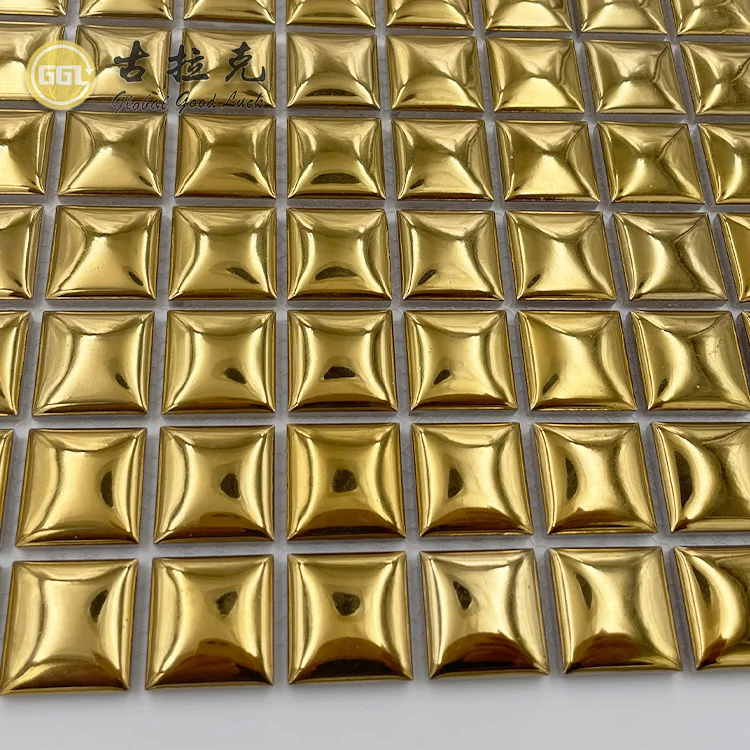 Goodluck 3d золотая керамическая мозаичная плитка для кухни backsplash