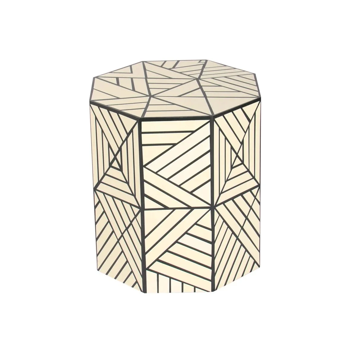 Trendy design wooden end table with bone inlay work mother of pearl inlay side table for living and bed room by Indian wholesale