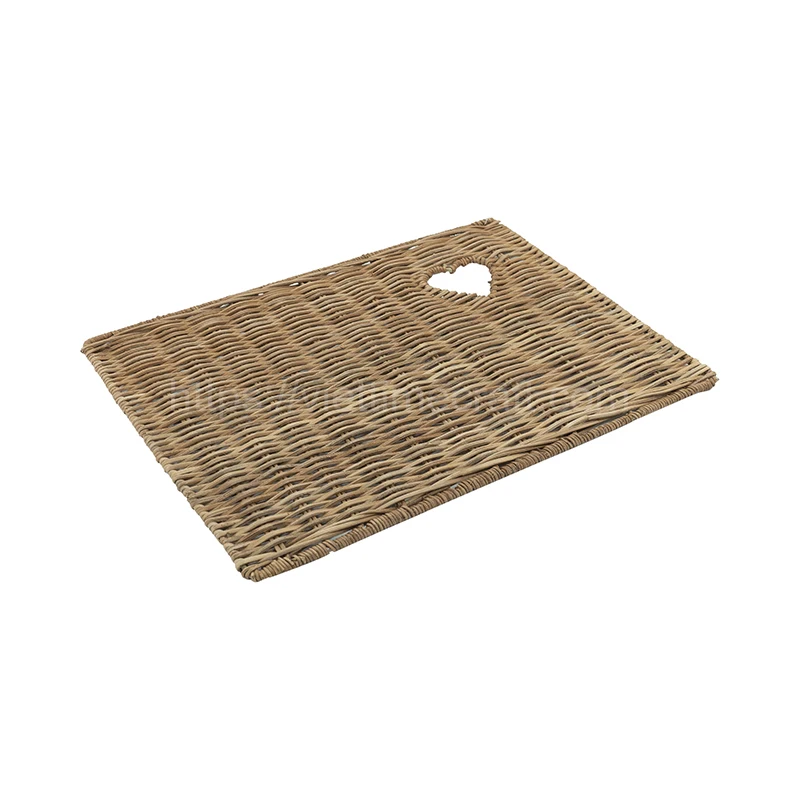 Hot Sale Rectangular Rattan Placemats / Table Mat Classic Style Low MOQ Wholesale Vietnam Handicraft