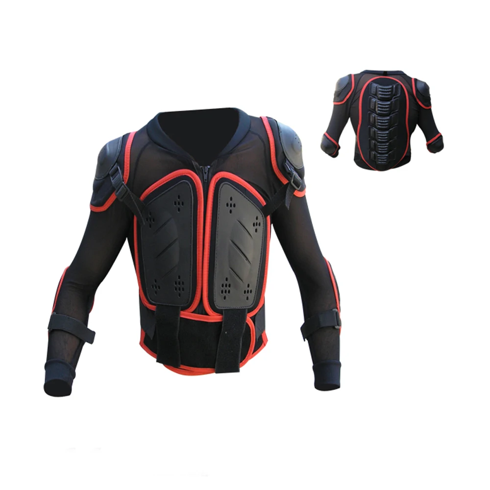 Motorcycle Riding Armor Full Body Protective Jacket Guard Motocross Gear Shirt Black Motorcycle & Auto Racing Sportswear Adults