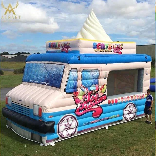 green simulated inflatable jeep, factory direct inflatable pickup truck model for square party exhibition