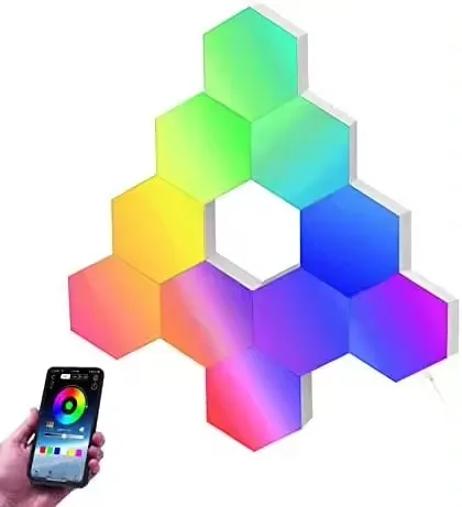 Smart map wifi application light Family room LED hexagonal downlight Intelligent remote Bluetooth LED light