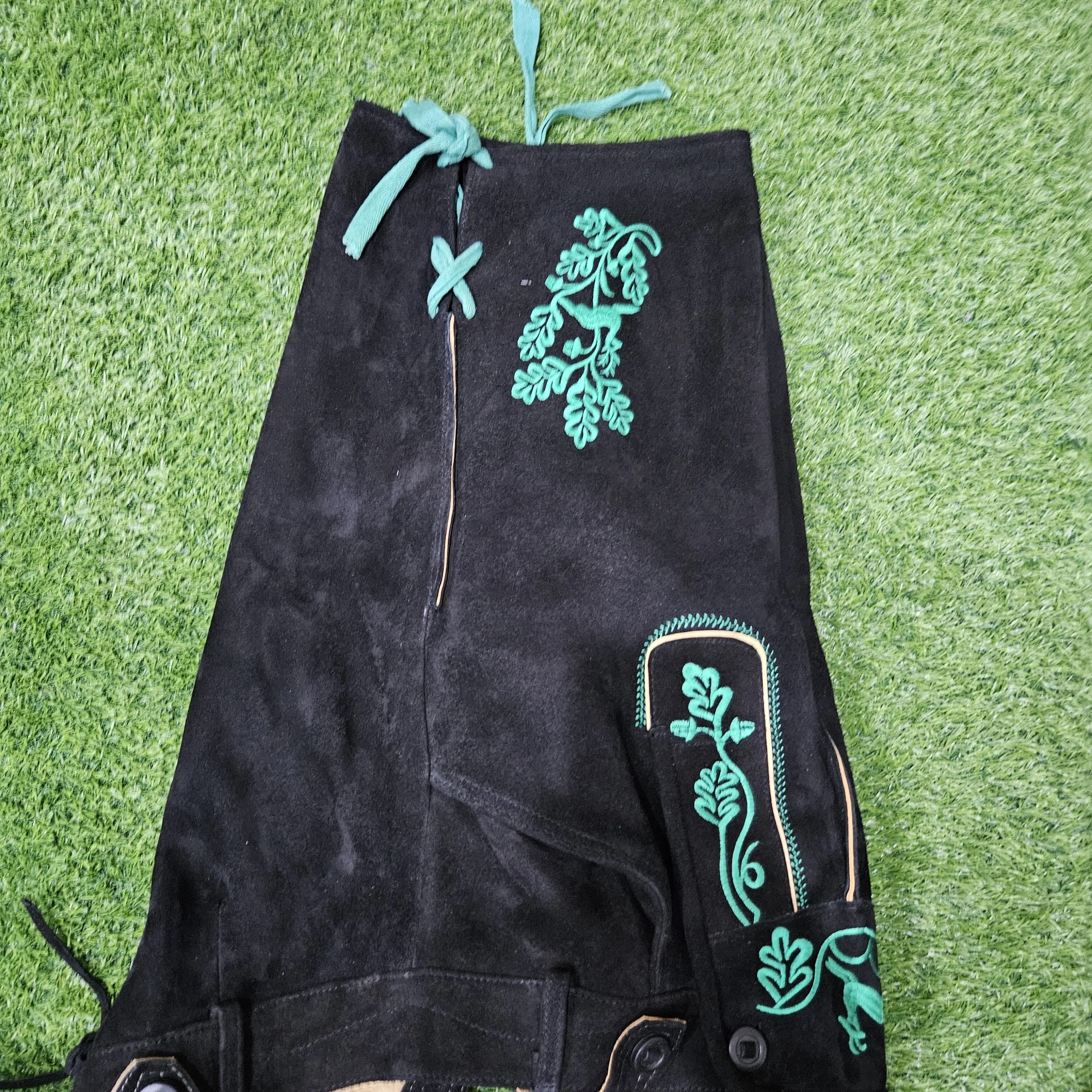 wholesale price original leather black colour bavarian lederhosen with embridorey german festival available in diff size,colours