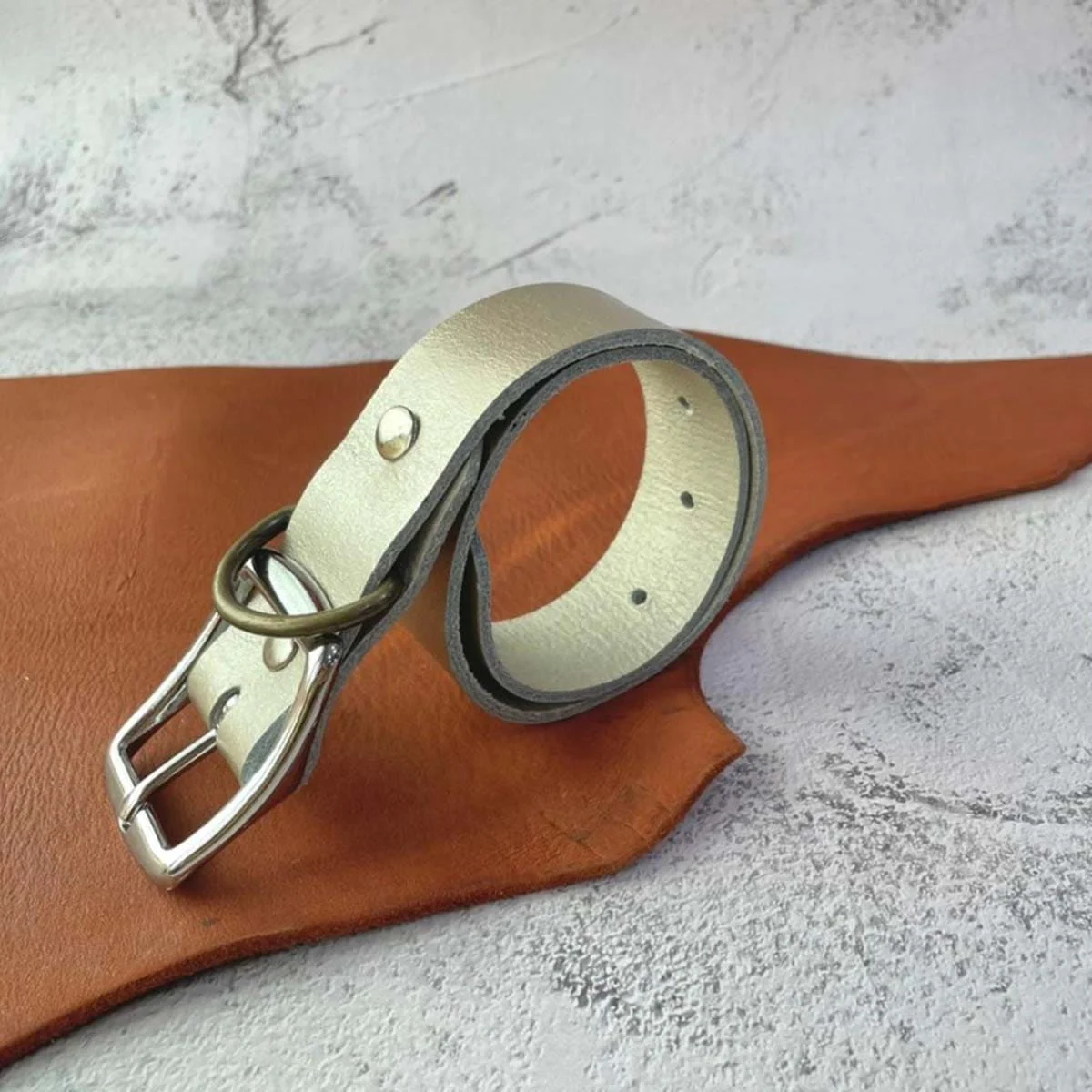 Кожаный Тактический собачий ошейник