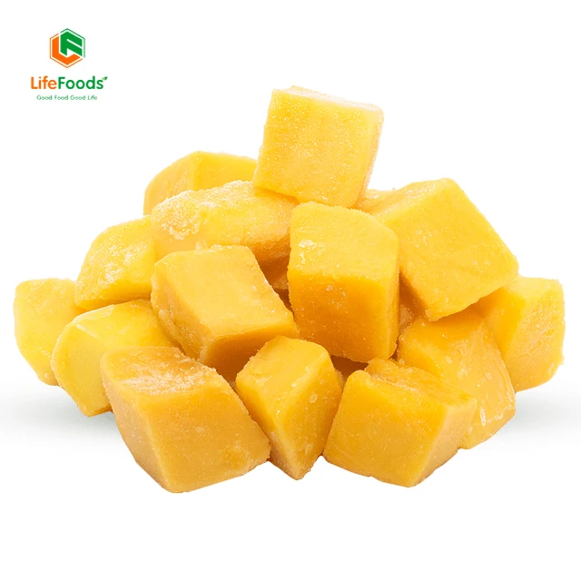 Size cutting shape life 24 months shelf package origin fruit supplier IQF Diced Mango Lifefoods from Vietnam
