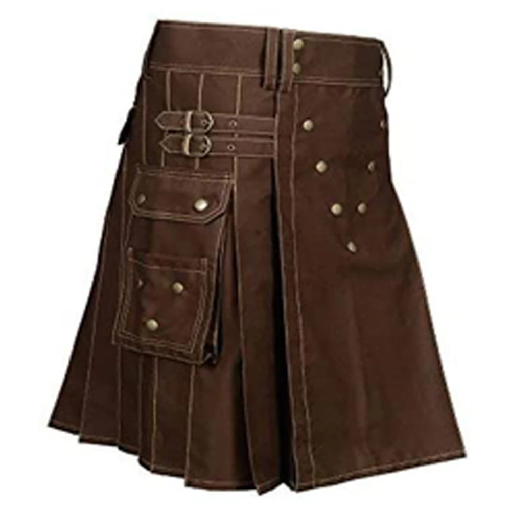 Top quality Scottish Kilt For Men Black Denim Irish Tartan Modern Kilt Musical Instruments & Accessories made in Pakistan
