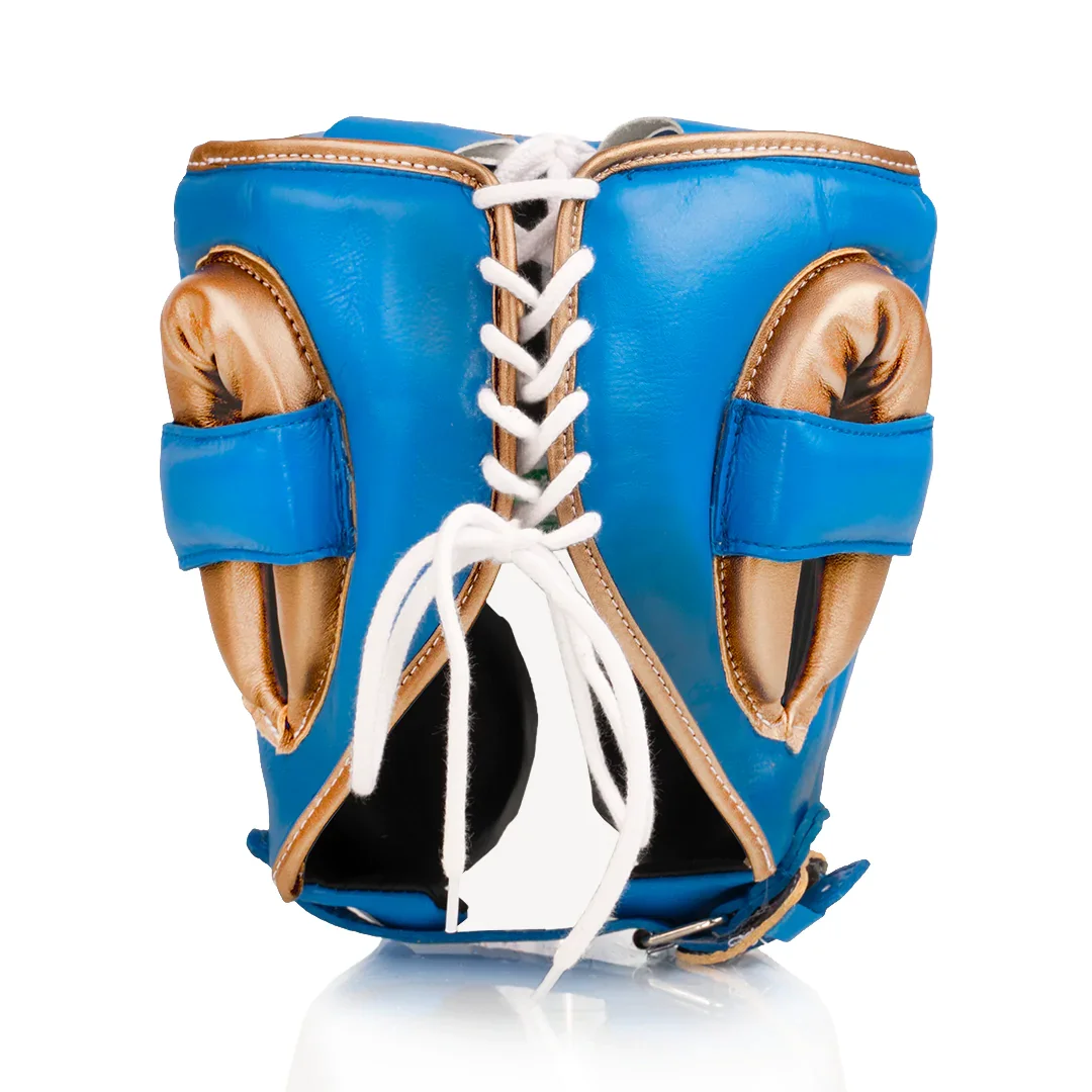 Custom logo Boxing Headgear MMA Protector Headgear Fighting Sparring Helmet with Nose Guard Head Guard