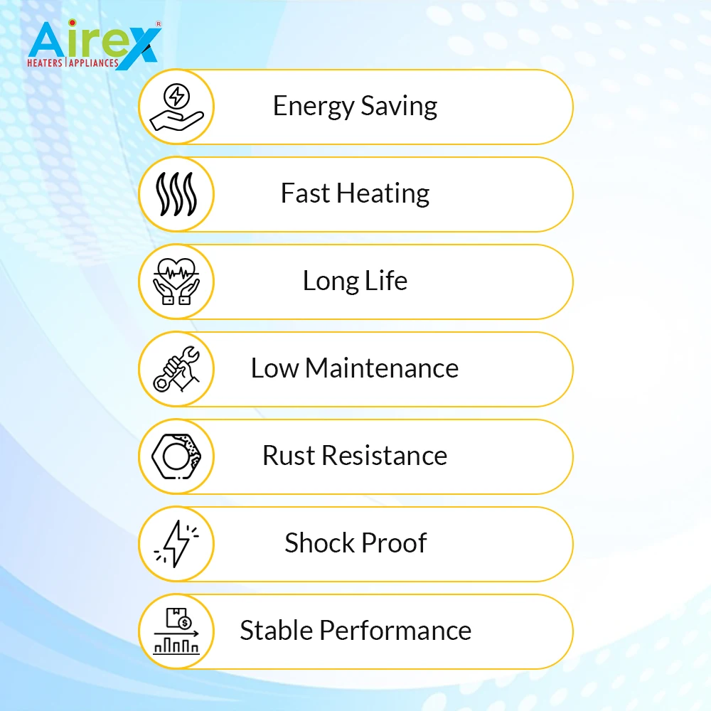 Airex 120 Watt Electric Heater for HT/LT Panel Switch Gear 220V Voltage Electrical Heater Parts