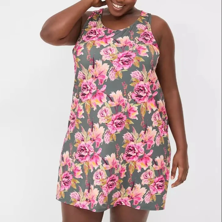 2025 Высококачественная женская пижама большого размера 8% спандекс/92% нейлон мягкие гладкие удобные Майки с принтом разные цвета