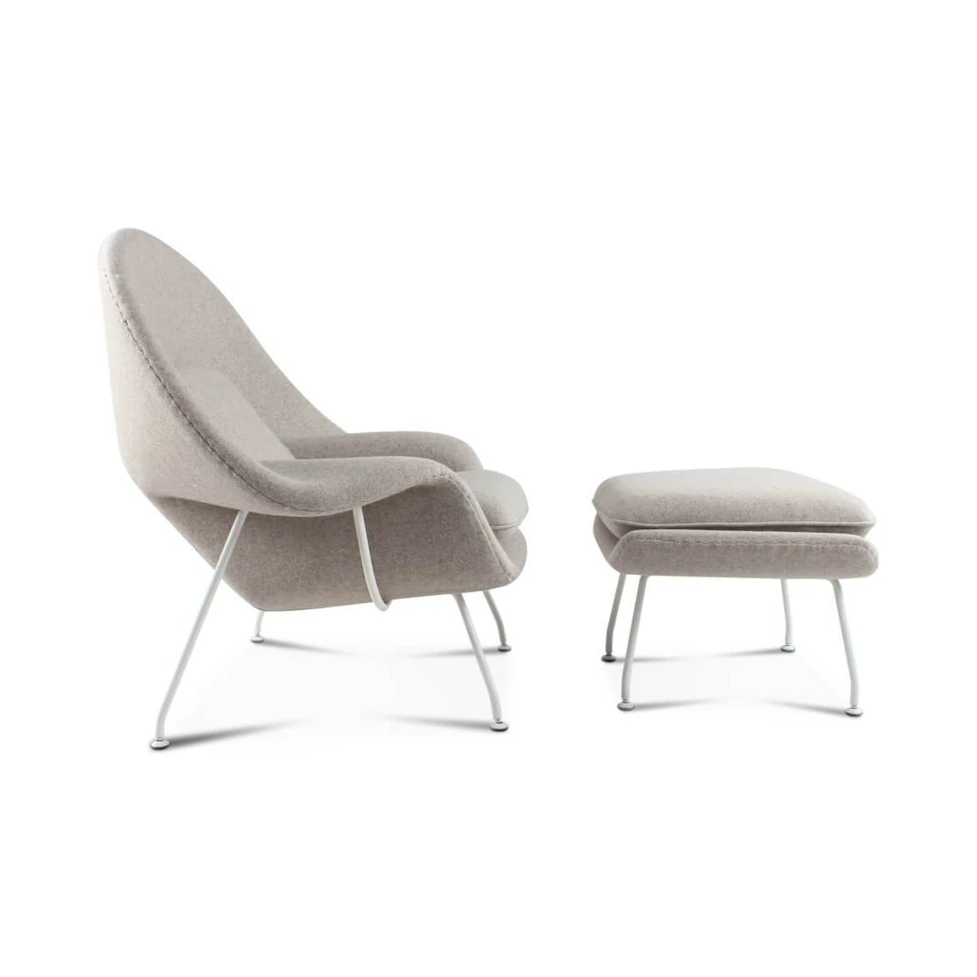 Coated steel legs for Womb chairs matte finish for chairs fashionable single item living room chairs