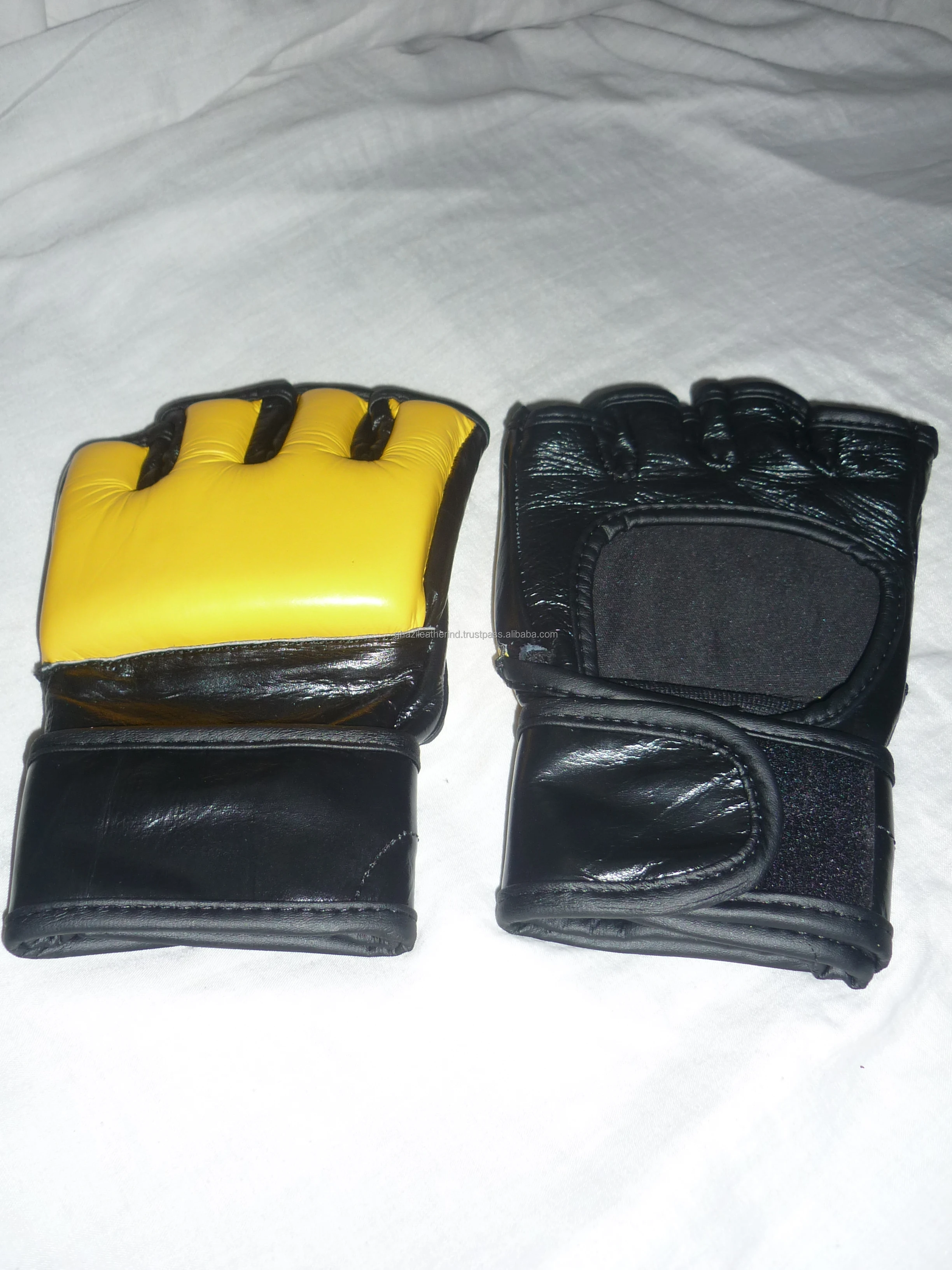 Premium Leather Boxing Gloves for MMA Training and Competition