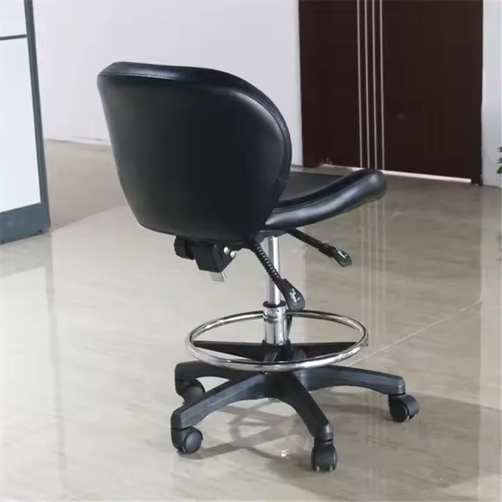 Beauty Salon Stool with Chrome Base Durable Support for Spa Beauty Use