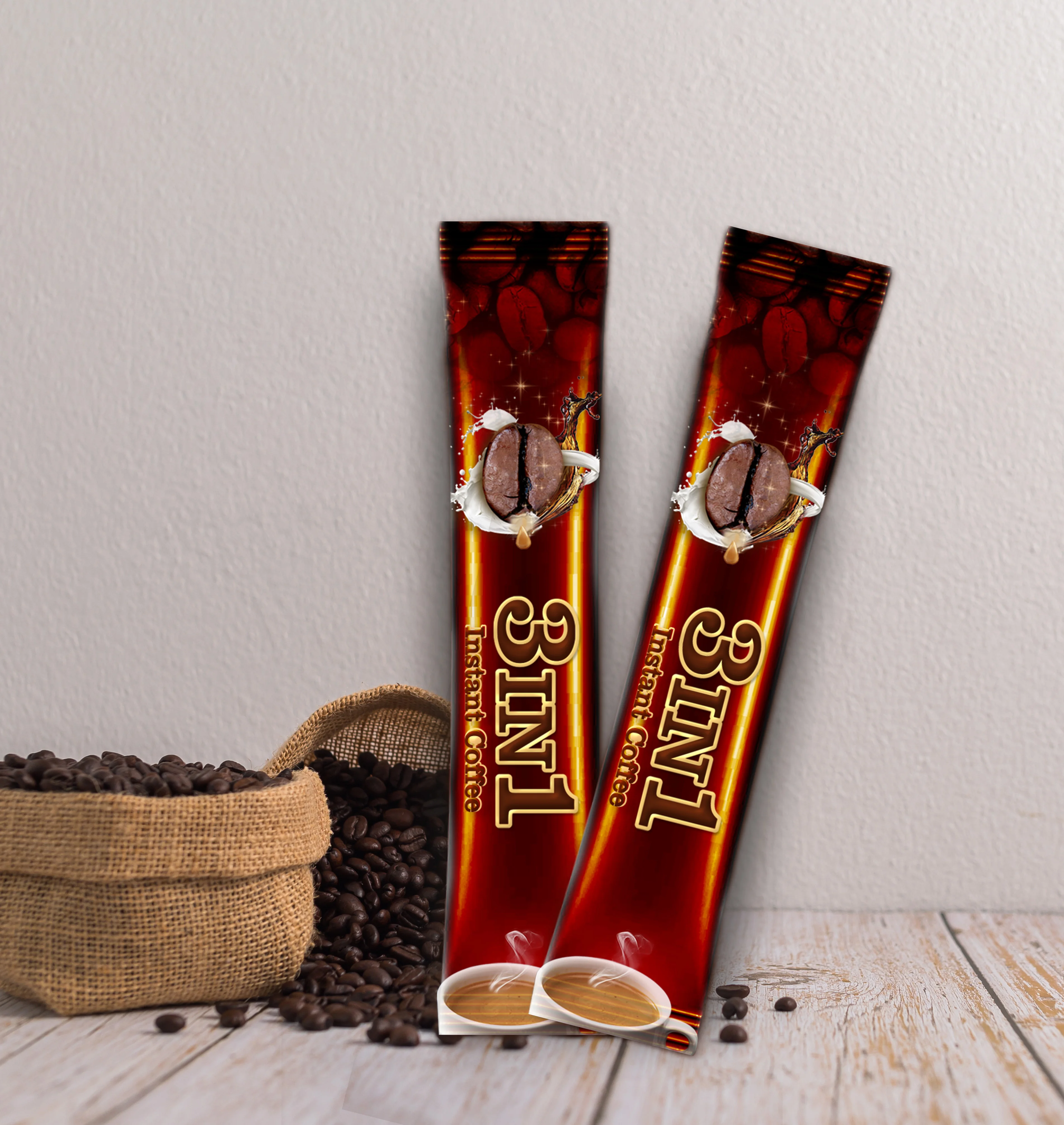 Оптовая продажа поставщик растворимый кофе 3 в 1 настраиваемый качественный обеспечивающий возможность легкого питья предварительно подслащенного