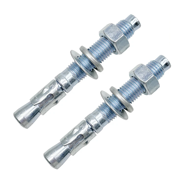 M6 M8 M10 M12 M14 M16 M18 M20 Concrete Expansion Anchor Through Bolt Zinc Plated Galvanized Steel Wedge Anchor
