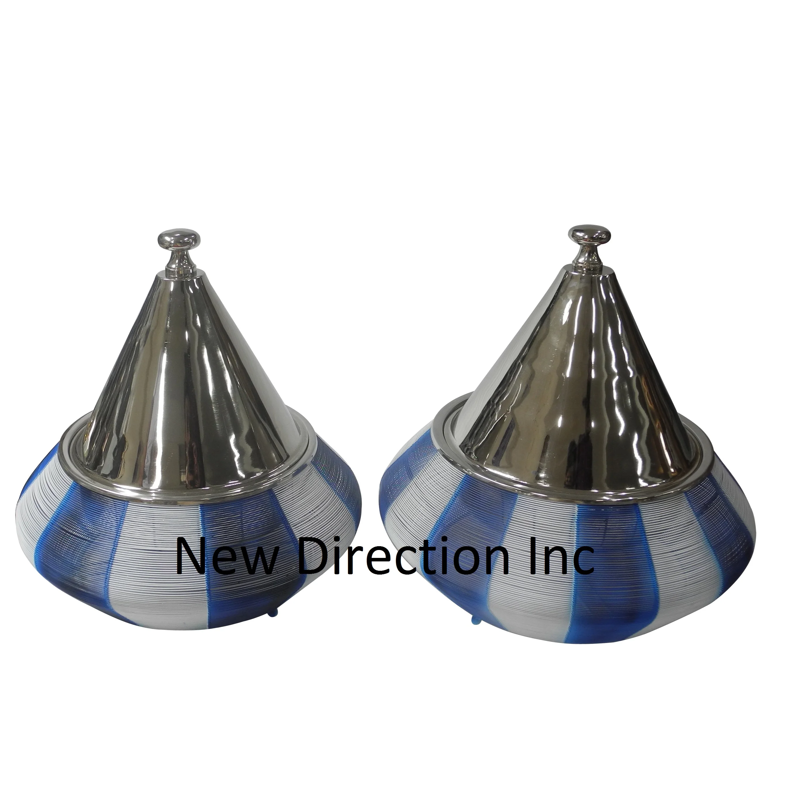 Luxury Wedding Party Food Server Pot For Customized Shiny Finishing Iron Wire Metal Insulated Casseroles Serving Pot