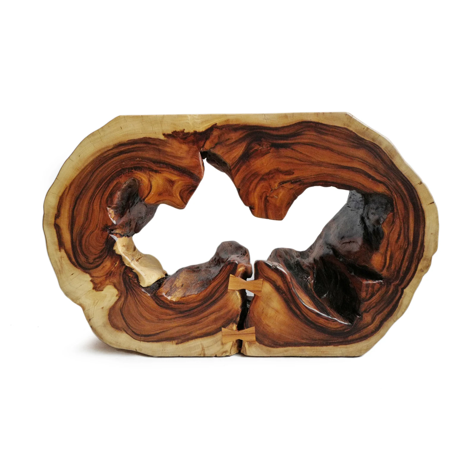 Live Edge RainTree Wood Console Table 150' Long Antique