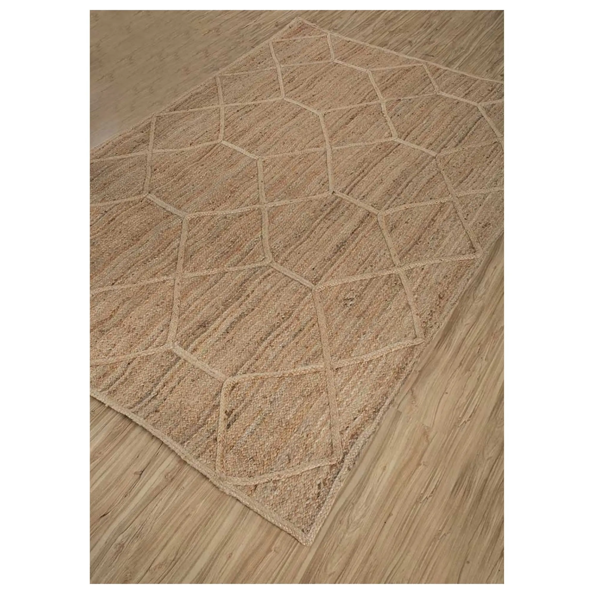 Jute, Superior Quality Hand Woven Hot Selling Decorative Hemp Jute Rug for Australia diamond design JH-126