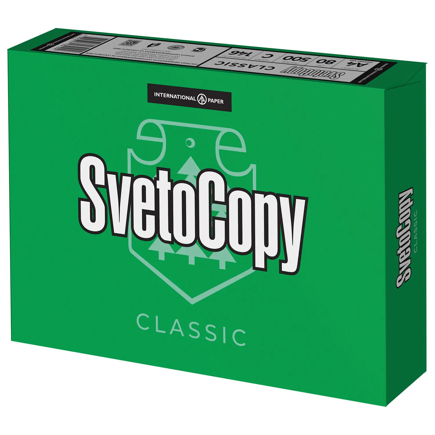 100% целлюлозная бумага 80 г/м2 SvetoCopy A4/Sveto копия бумаги A4