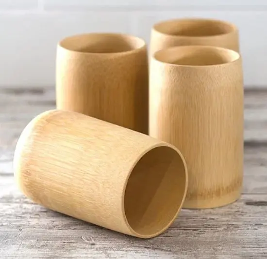 Бестселлер персонализированные бамбуковые чайные чашки устойчивые с резным лазерным логотипом для дома или кафе сделано во Вьетнаме