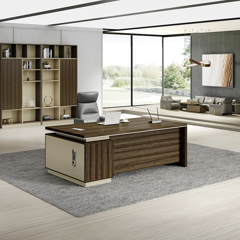 Lady Boss Executive Office Desks Director Manger Ceo Table Office Furniture L Shaped Wooden Desk