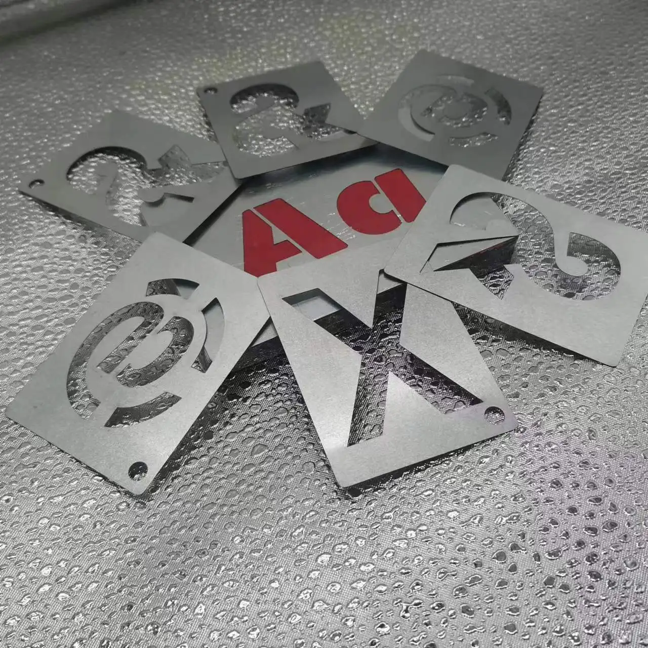 Factory direct sales price alphabet stencil letter spray coating stencil metal stencil