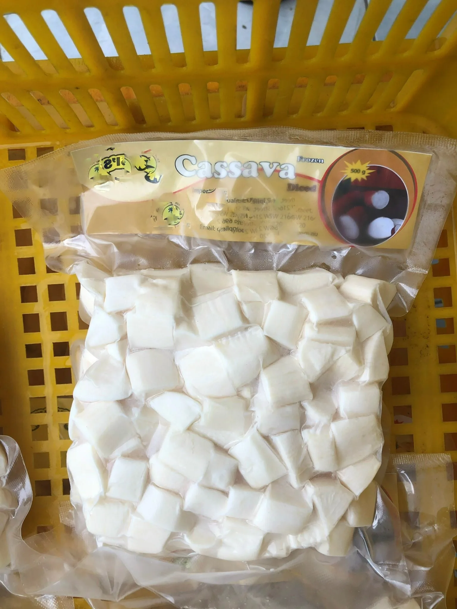 Cheap Price Wholesale Cassava Frozen IQF Frozen Peeled Cassava Low MOQ Ready To Ship HUNG TAM VN from Vietnam