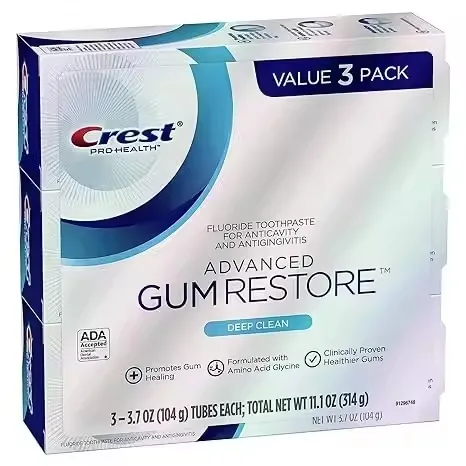Crest Pro-Health Advanced GumRestore Toothpaste 3.7 oz Deep Clean Mint Flavored Whitening Sensitive