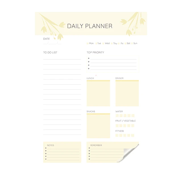 Reusable Daily Planner Organizer Model-7 2024 Dry-Erase Whiteboard Durable Polystyrene Material Static Electricity Holding