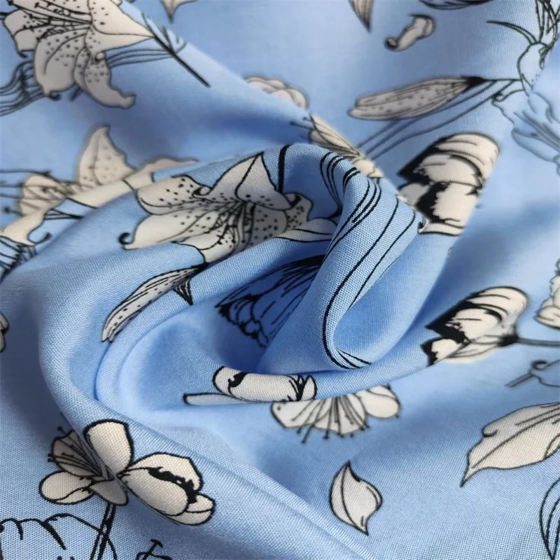 100 rayon viscose modal fabric printed design rayon dress rayon spandex fabric