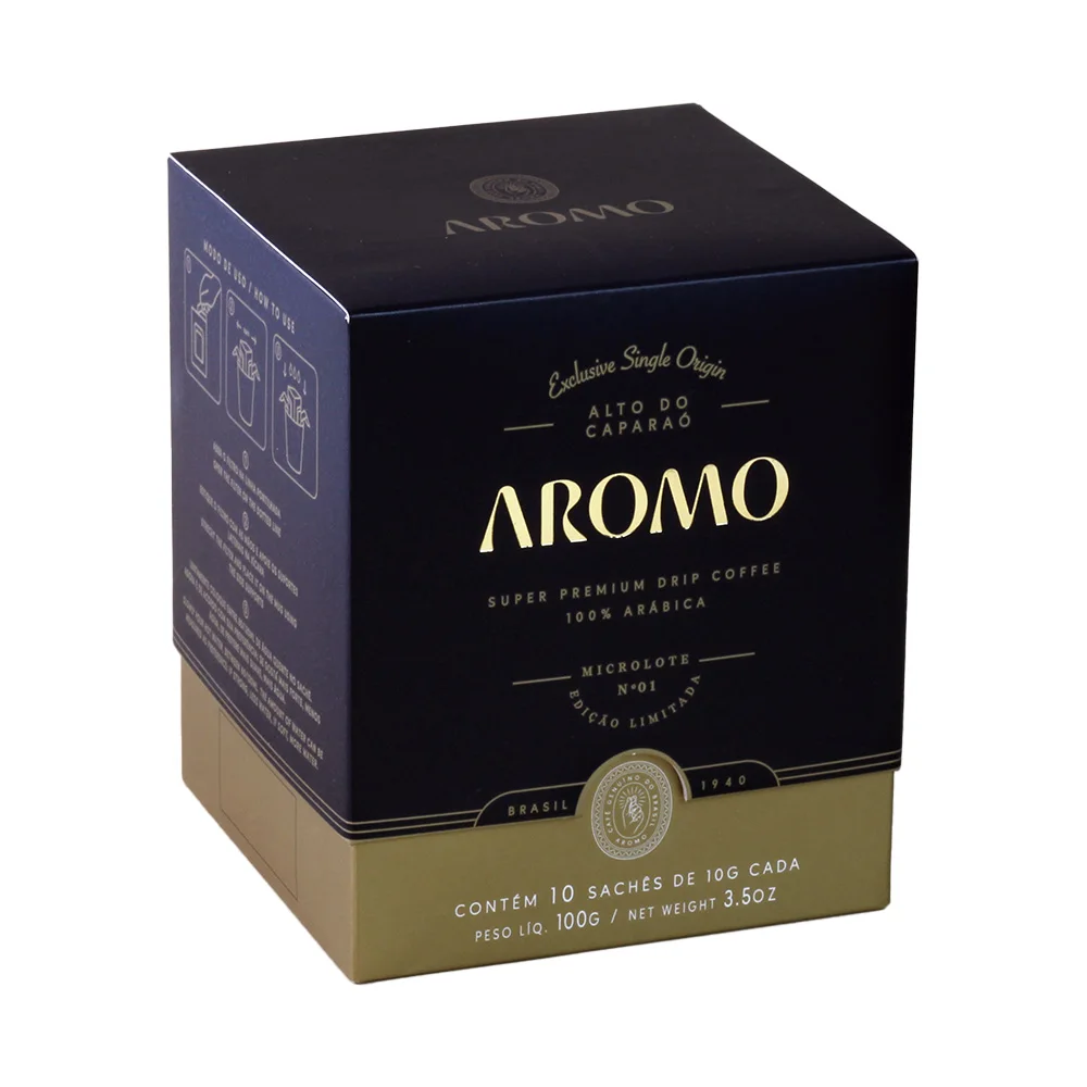 Exclusive Micro lote - Drip Coffee sachets with super premium ground roasted coffee - 10 un - 30 pack