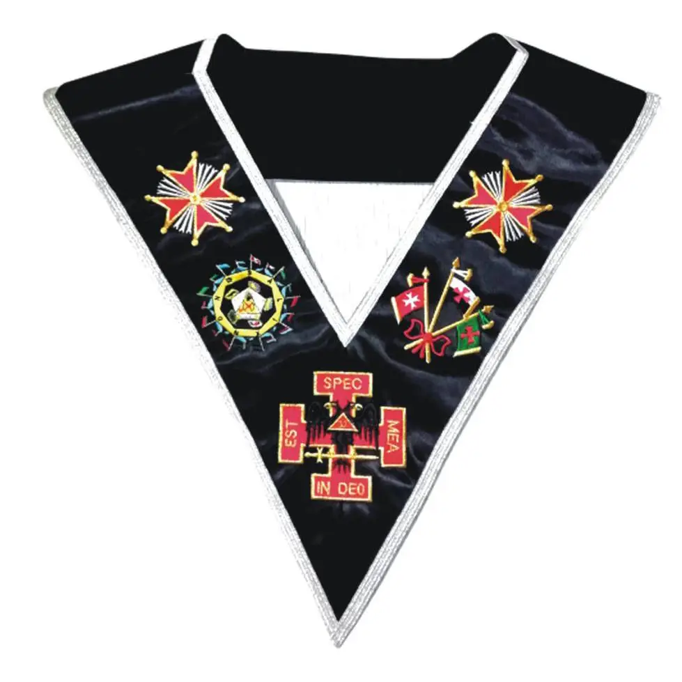Customized Design Mason Regalia Collars In custom Color With Embroidery Badges Masonic Regalia Collar