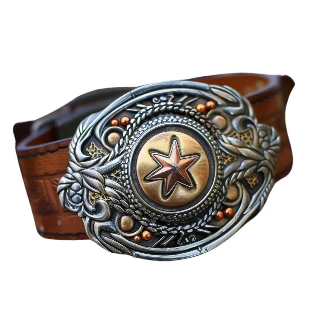 Personalized Metal Zinc Alloy Cowboy Belt Buckle Men