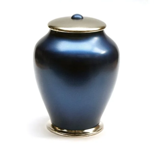 Best Selling top seller Amazon Aluminum Cremation Urn Adult Blue Fire Metal Funeral Cremation Urn For Human Ashes